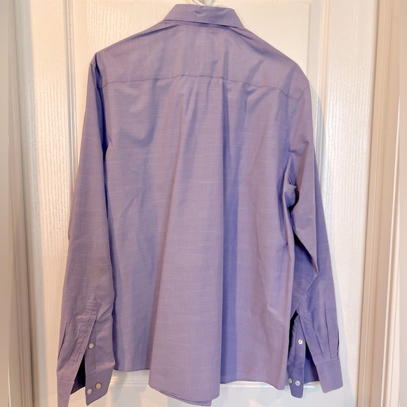 Van Heusen Studio Purple Blend Dress Shirt - Picture 3 of 6
